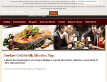 Tablet Screenshot of gastro-card.hu